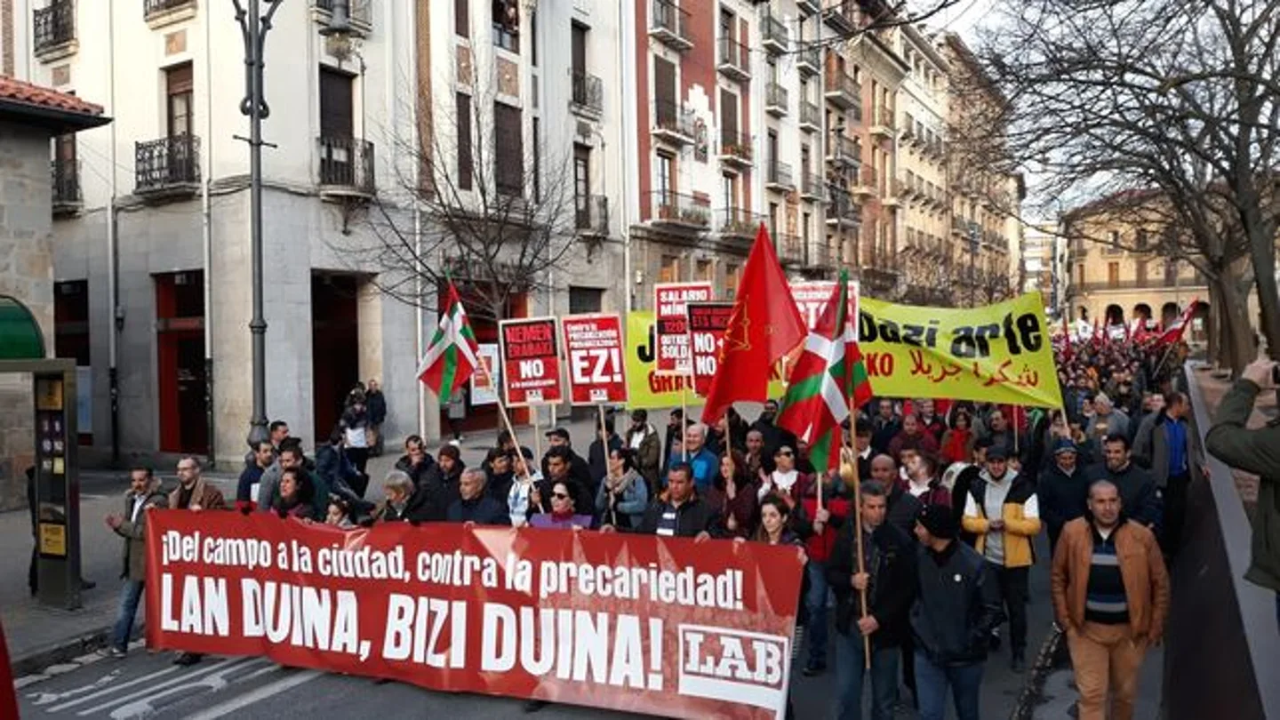 Manifestación en Pamplona. Manifestación en Pamplona.