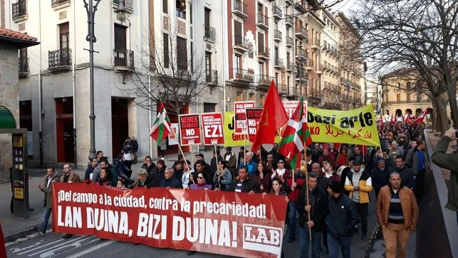 Manifestación en Pamplona.