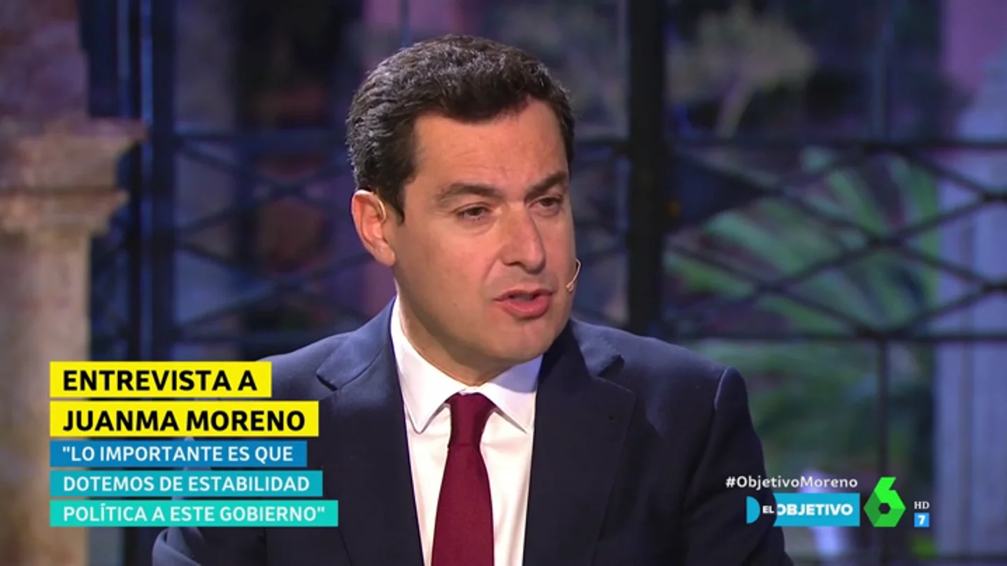 Juanma Moreno en El Objetivo Juanma Moreno en El Objetivo