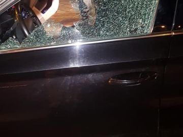 El VTC que recibió el disparo