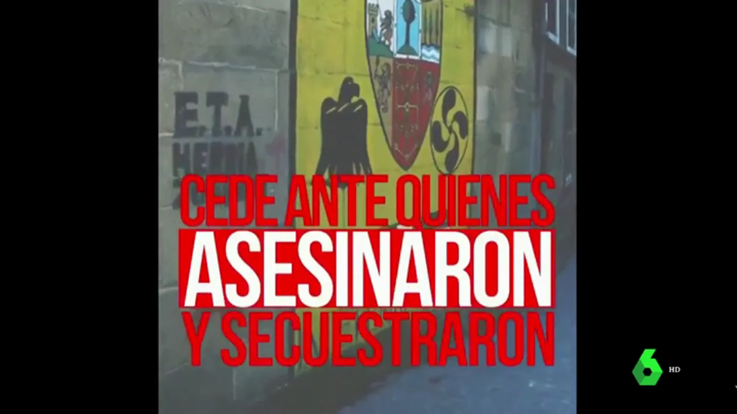 Ciudadanos difunde un vídeo muy duro contra Pedro Sánchez: "Cede ante quienes asesinaron y secuestraron" Ciudadanos difunde un vídeo muy duro contra Pedro Sánchez: "Cede ante quienes asesinaron y secuestraron"