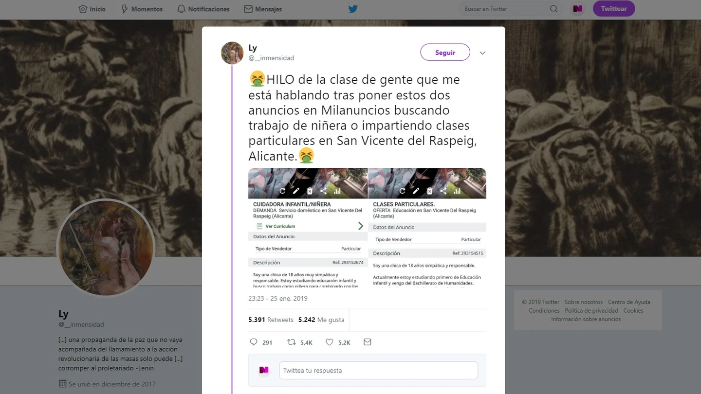 Denuncia el acoso sufrido tras publicar un anuncio de empleo Denuncia el acoso sufrido tras publicar un anuncio de empleo