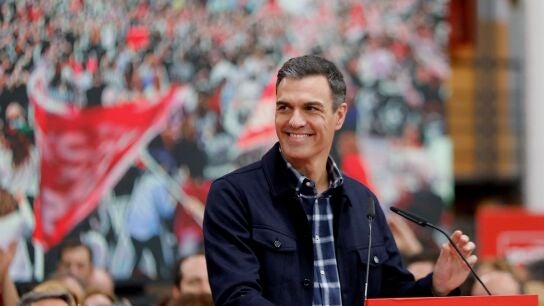 Pedro S&aacute;nchez durante un acto del PSOE en Valencia