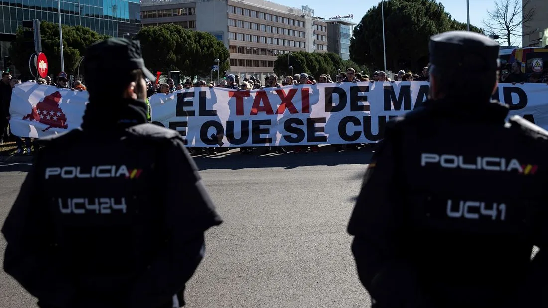 Concentración de taxistas