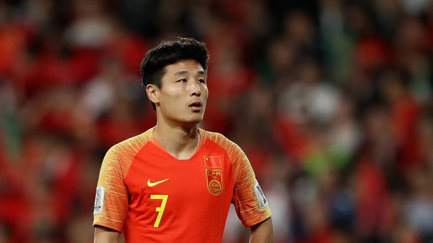 Wu Lei jugando con el Shanghai SIPG Wu Lei jugando con el Shanghai SIPG