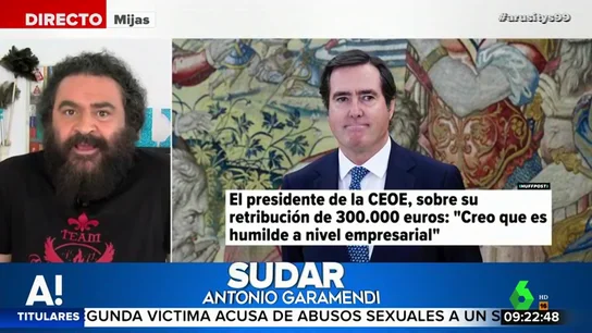 El tajante mensaje de El Sevilla al presidente de la CEOE: "Su salario es humillante para un trabajador en España" El tajante mensaje de El Sevilla al presidente de la CEOE: "Su salario es humillante para un trabajador en España"