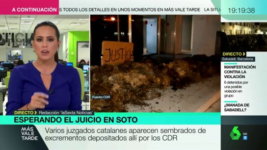 Excrementos en los juzgados catalanes