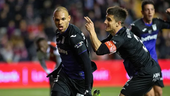Braithwaite celebra su gol contra el Rayo Vallecano Braithwaite celebra su gol contra el Rayo Vallecano