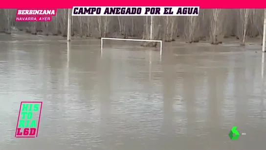 El campo del Club Deportivo Injerto, inundado: ¡dos metros de agua y casi no se veían las porterías! El campo del Club Deportivo Injerto, inundado: ¡dos metros de agua y casi no se veían las porterías!