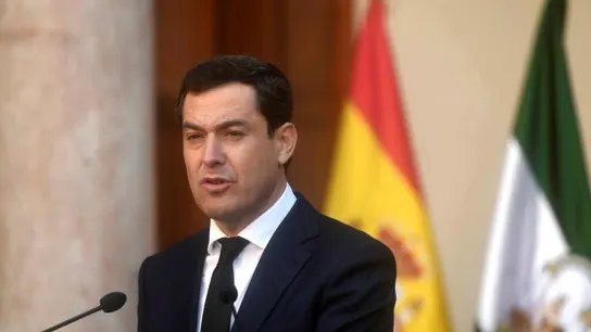El presidente de la Junta de Andalucía, Juanma Moreno El presidente de la Junta de Andalucía, Juanma Moreno