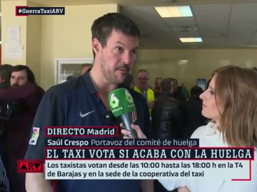 Saúl Crespo, portavoz del taxi Saúl Crespo, portavoz del taxi