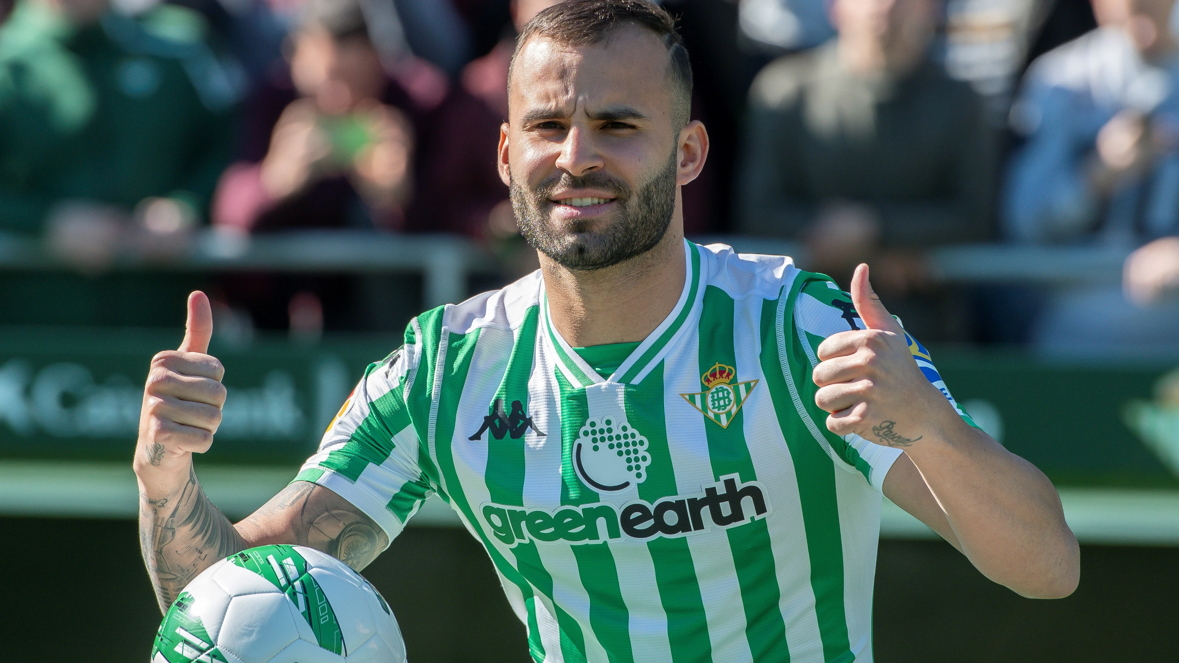 Jesé, en su presentación como jugador del Betis