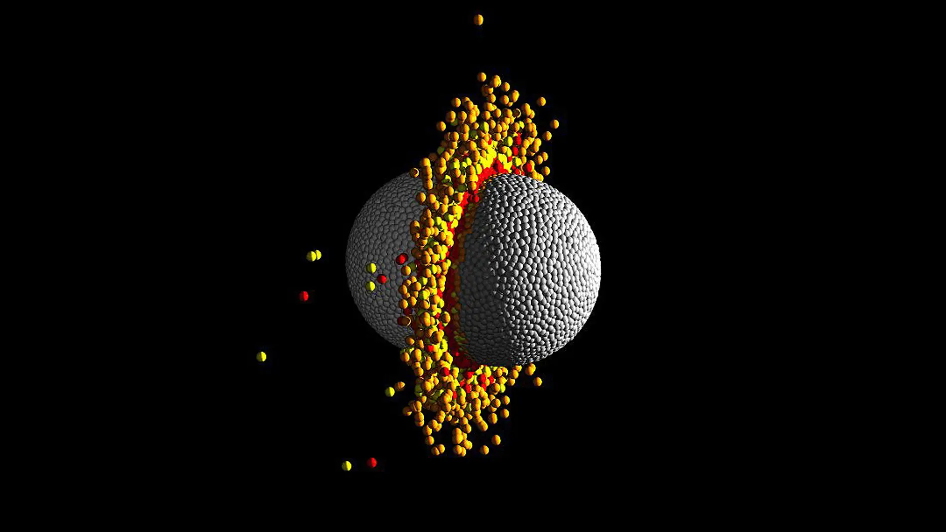 Colision gigante contra un planeta de Kepler 107