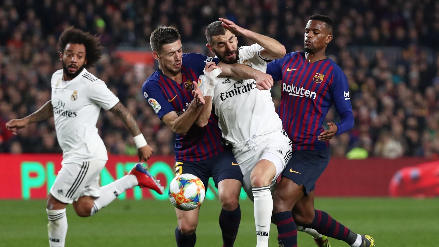 Momento del partido entre Barcelona y Real Madrid Momento del partido entre Barcelona y Real Madrid