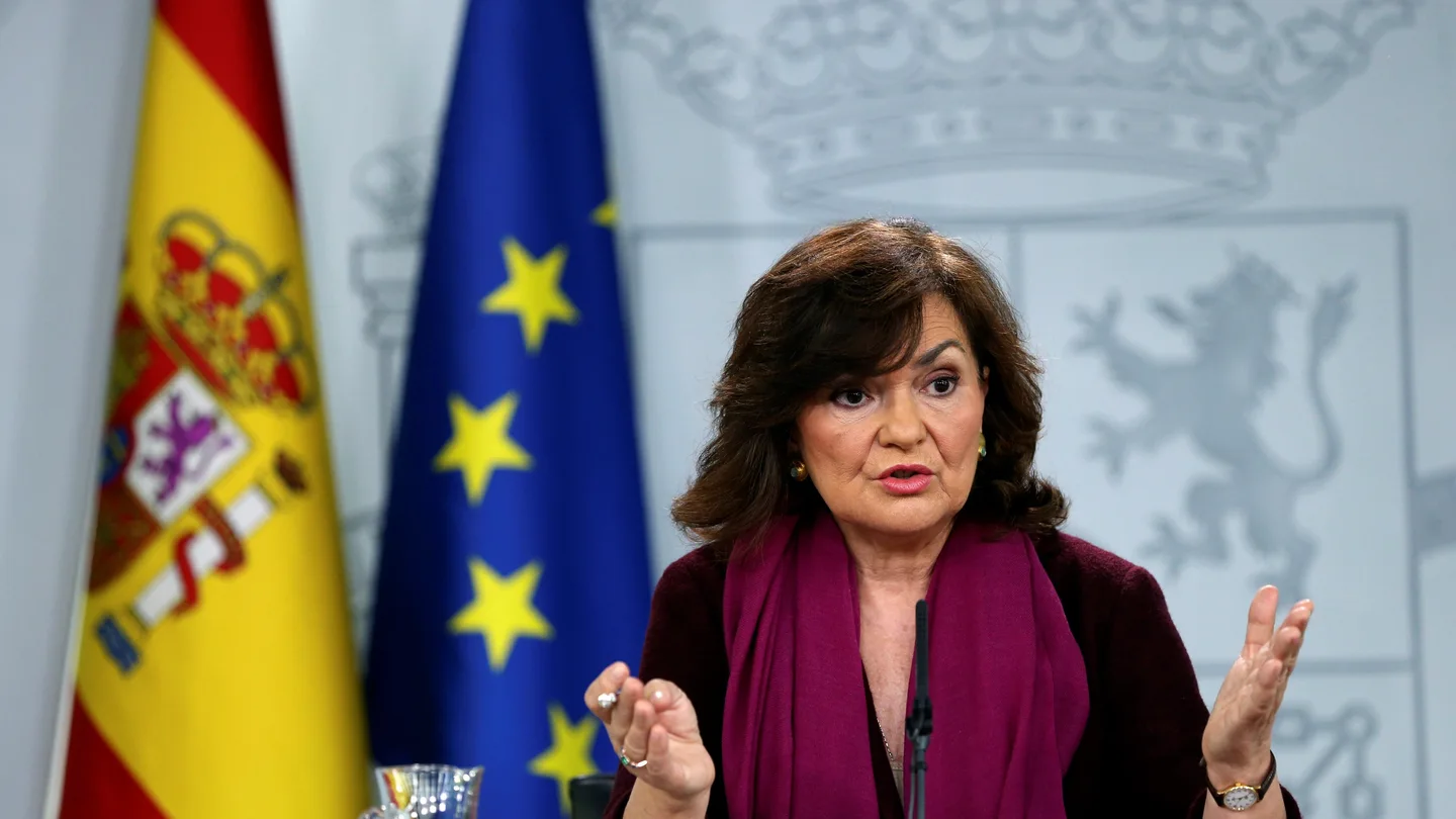 La vicepresidenta del Gobierno, Carmen Calvo La vicepresidenta del Gobierno, Carmen Calvo