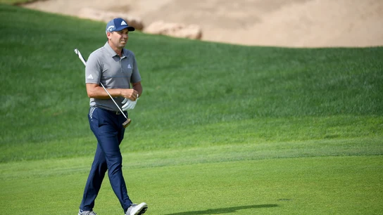 Sergio García, durante la disputa del torneo de golf Sergio García, durante la disputa del torneo de golf
