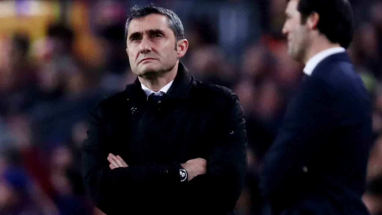 Ernesto Valverde, durante el partido contra el Real Madrid