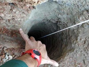 Pozo de Totalán donde cayó el pequeño Julen Pozo de Totalán donde cayó el pequeño Julen