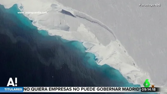 Aparece una grieta gigante en el iceberg más inestable de la Antártida Aparece una grieta gigante en el iceberg más inestable de la Antártida