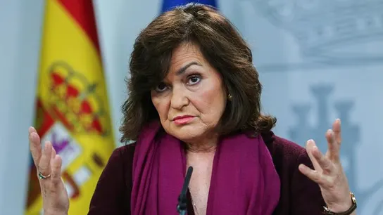 La vicepresidenta del Gobierno, Carmen Calvo La vicepresidenta del Gobierno, Carmen Calvo