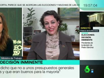 Magdalena Valerio: "Sánchez es una persona seria y coherente, pedirá al Consejo de Ministros lo mejor para España" Magdalena Valerio: "Sánchez es una persona seria y coherente, pedirá al Consejo de Ministros lo mejor para España"