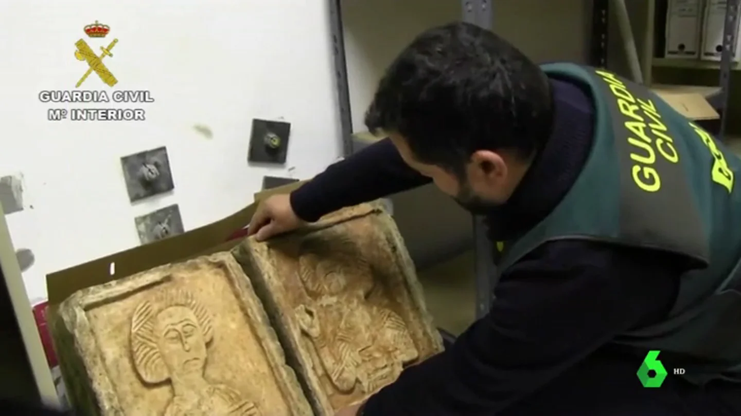 Recuperación de relieves de visigodos Recuperados en Londres y están de vuelta en Burgos
