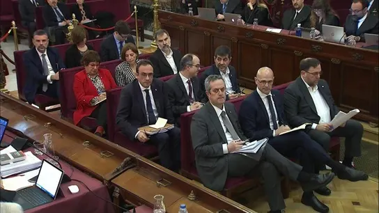 Los acusados en el juicio del procés Los acusados en el juicio del procés
