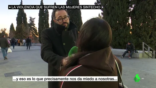Una mujer sin hogar narra su testimonio Una mujer sin hogar narra su testimonio