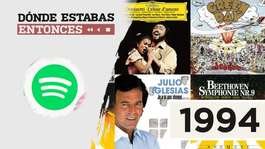Lista reproducible: Nirvana, Los Chichos o Julio Iglesias, entre los éxitos de Dónde estabas entonces 1994 Lista reproducible: Nirvana, Los Chichos o Julio Iglesias, entre los éxitos de Dónde estabas entonces 1994