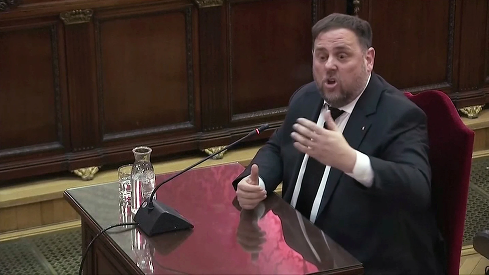 Oriol Junqueras declara en el juicio del procés