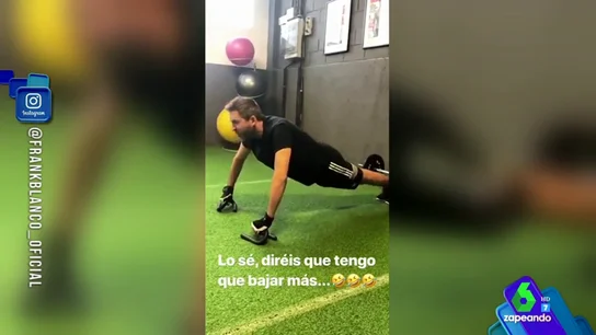 Los zapeadores se burlan de Frank Blanco por su su forma física: "Cuando abandones el gimnasio en un mes podrás usar esos guantes para conducir" Los zapeadores se burlan de Frank Blanco por su su forma física: "Cuando abandones el gimnasio en un mes podrás usar esos guantes para conducir"
