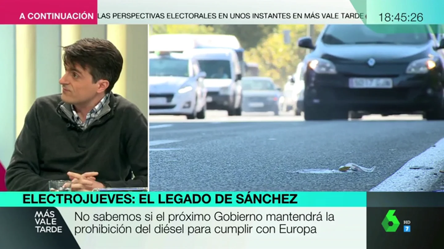 Jorge Morales: "No va a hacer falta prohibir los vehículos diésel porque en 2040 ya no existirán en los concesionarios" Jorge Morales: "No va a hacer falta prohibir los vehículos diésel porque en 2040 ya no existirán en los concesionarios"