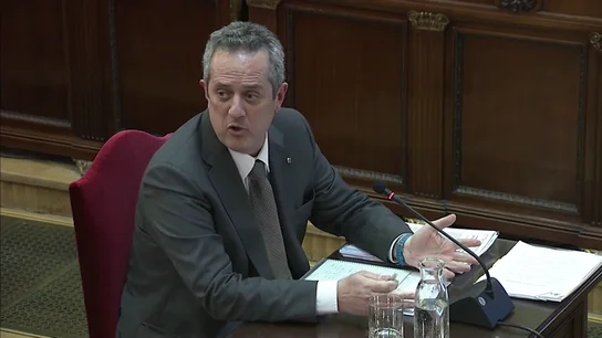 Joaquim Forn, durante su declaración en el juicio del 'procés'. Joaquim Forn: "Defendí el referéndum, pero ningún acto de los Mossos fue contrario a la Constitución"