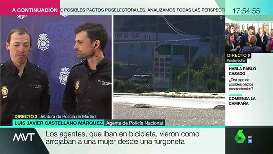 Dos policías fuera de servicio detienen a un hombre que tiró a una mujer de una furgoneta en medio de la carretera Dos policías fuera de servicio detienen a un hombre que tiró a una mujer de una furgoneta en medio de la carretera