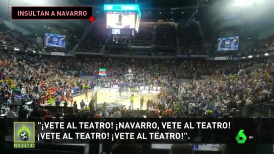 Los lamentables c&aacute;nticos a Juan Carlos Navarro en su homenaje en Copa del Rey: '&iexcl;Vete al teatro, Navarro vete al teatro!'