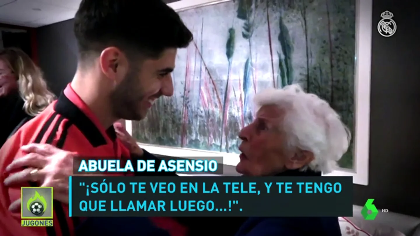 La emotiva despedida de Asensio con su abuela holandesa tras el partido contra el Ajax La emotiva despedida de Asensio con su abuela holandesa tras el partido contra el Ajax