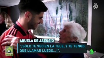 La emotiva despedida de Asensio con su abuela holandesa tras el partido contra el Ajax