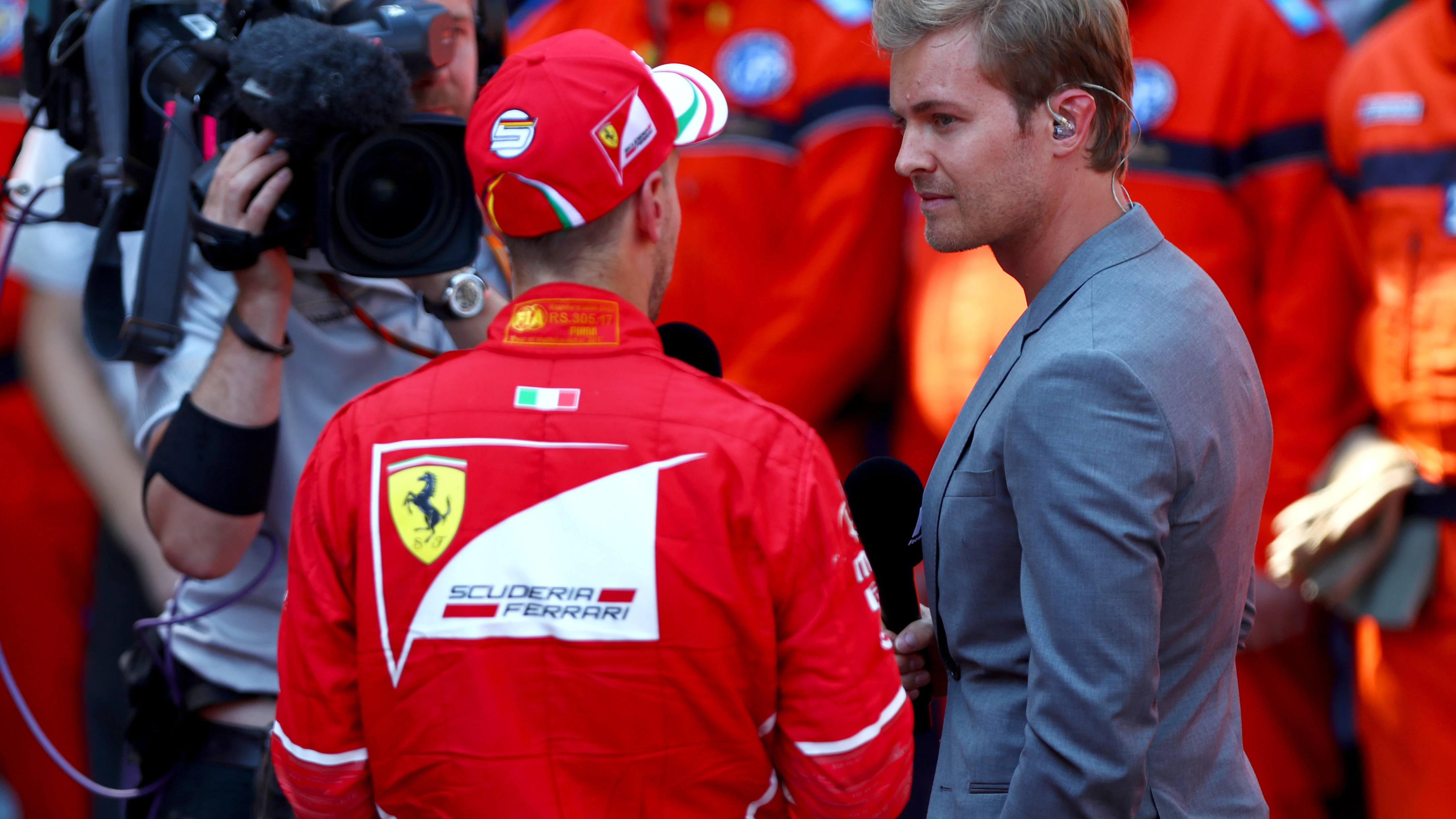 Nico Rosberg y Sebastian Vettel en el GP de Monaco