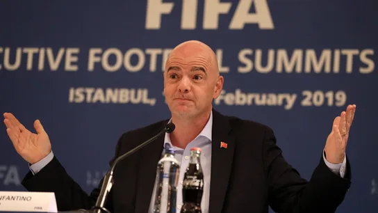 Gianni Infantino en un evento de la FIFA Gianni Infantino en un evento de la FIFA