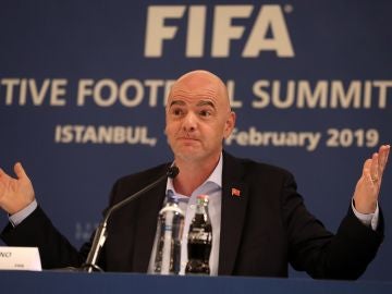 Gianni Infantino en un evento de la FIFA Gianni Infantino en un evento de la FIFA