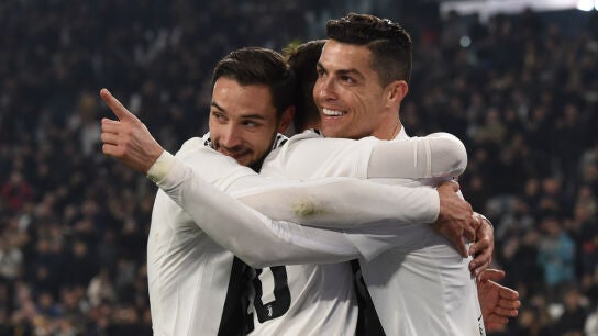 Cristiano celebra un gol con la Juventus