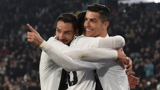 Cristiano celebra un gol con la Juventus Cristiano celebra un gol con la Juventus