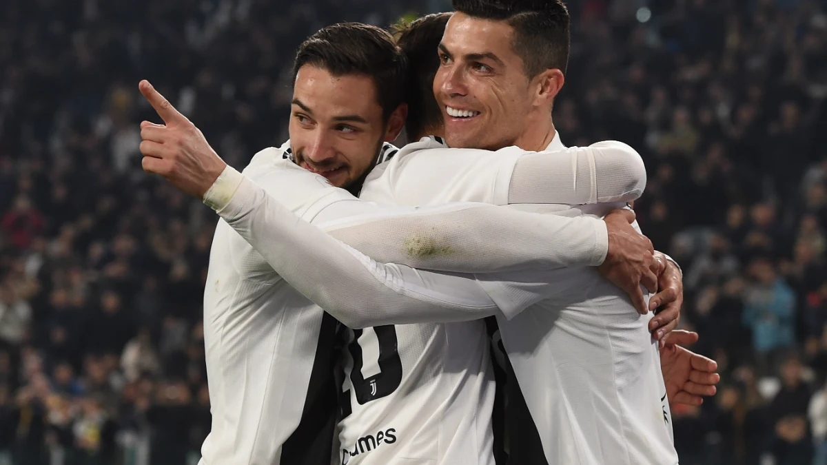 Cristiano celebra un gol con la Juventus