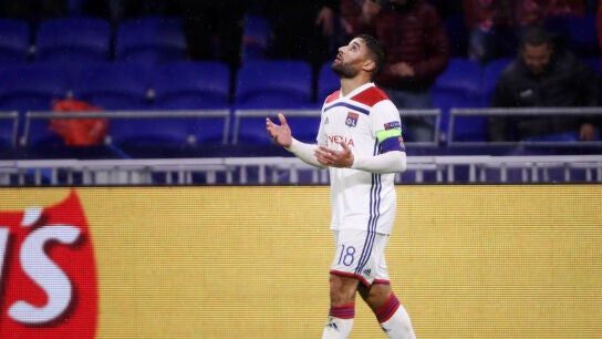 Fekir, con el Olympique de Lyon