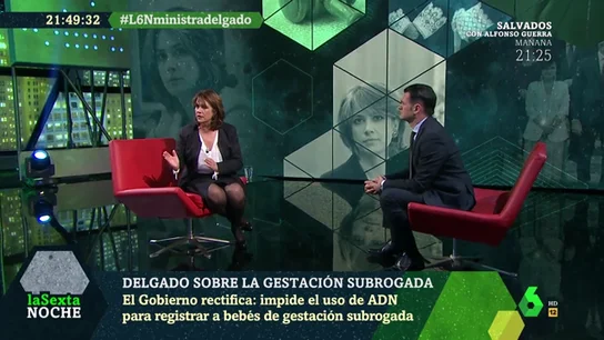 Dolores Delgado: "No podemos permitir que se trafique con los vientres de alquiler" Dolores Delgado: "No podemos permitir que se trafique con los vientres de alquiler"