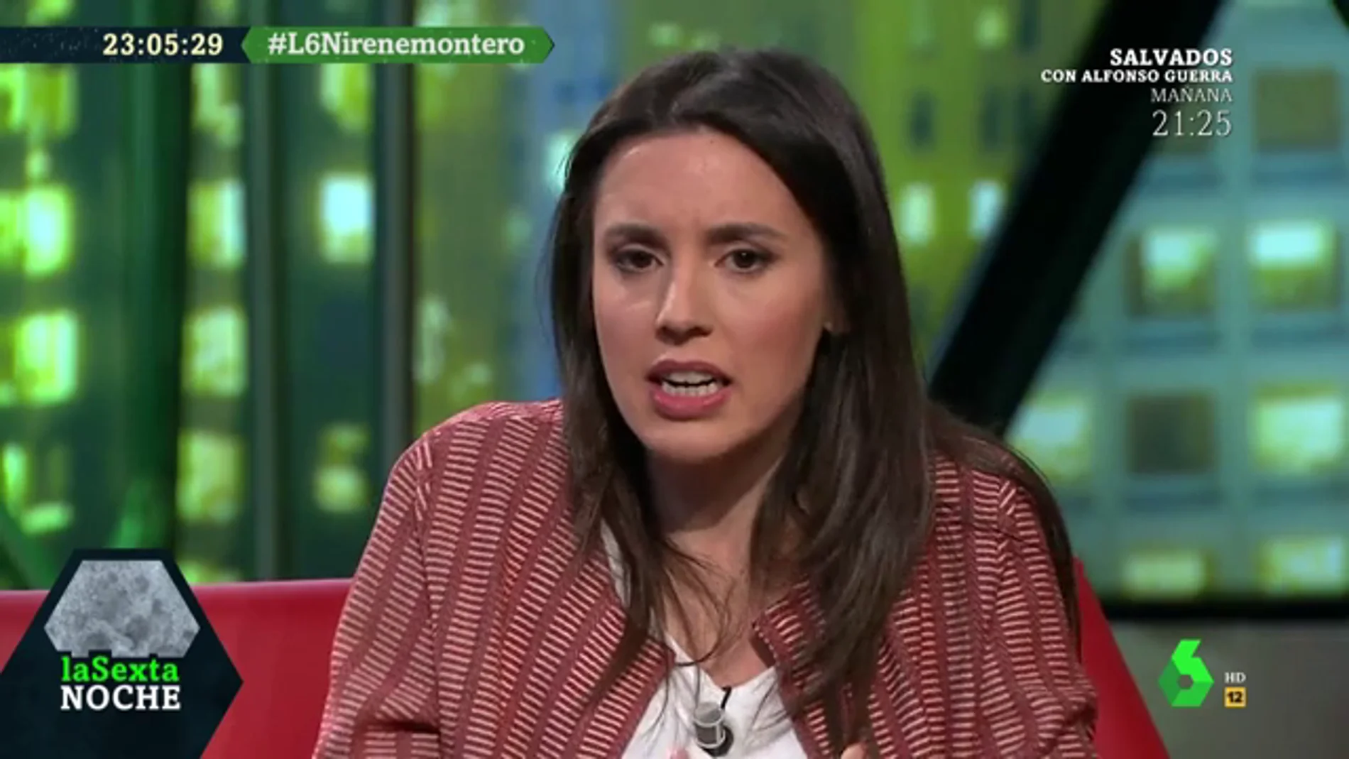 Irene Montero: "Nosotros estamos radicalmente en contra de la independencia de Cataluña"