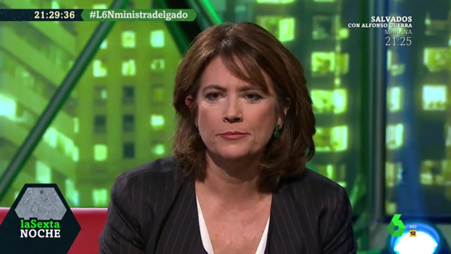 Dolores Delgado: "Yo quería decir 'derecha tricéfala' no 'derecha trifálica', fue un lapsus" Dolores Delgado: "Yo quería decir 'derecha tricéfala' no 'derecha trifálica', fue un lapsus"