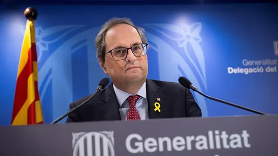 El presidente de la Generalitat, Quim Torra El presidente de la Generalitat, Quim Torra