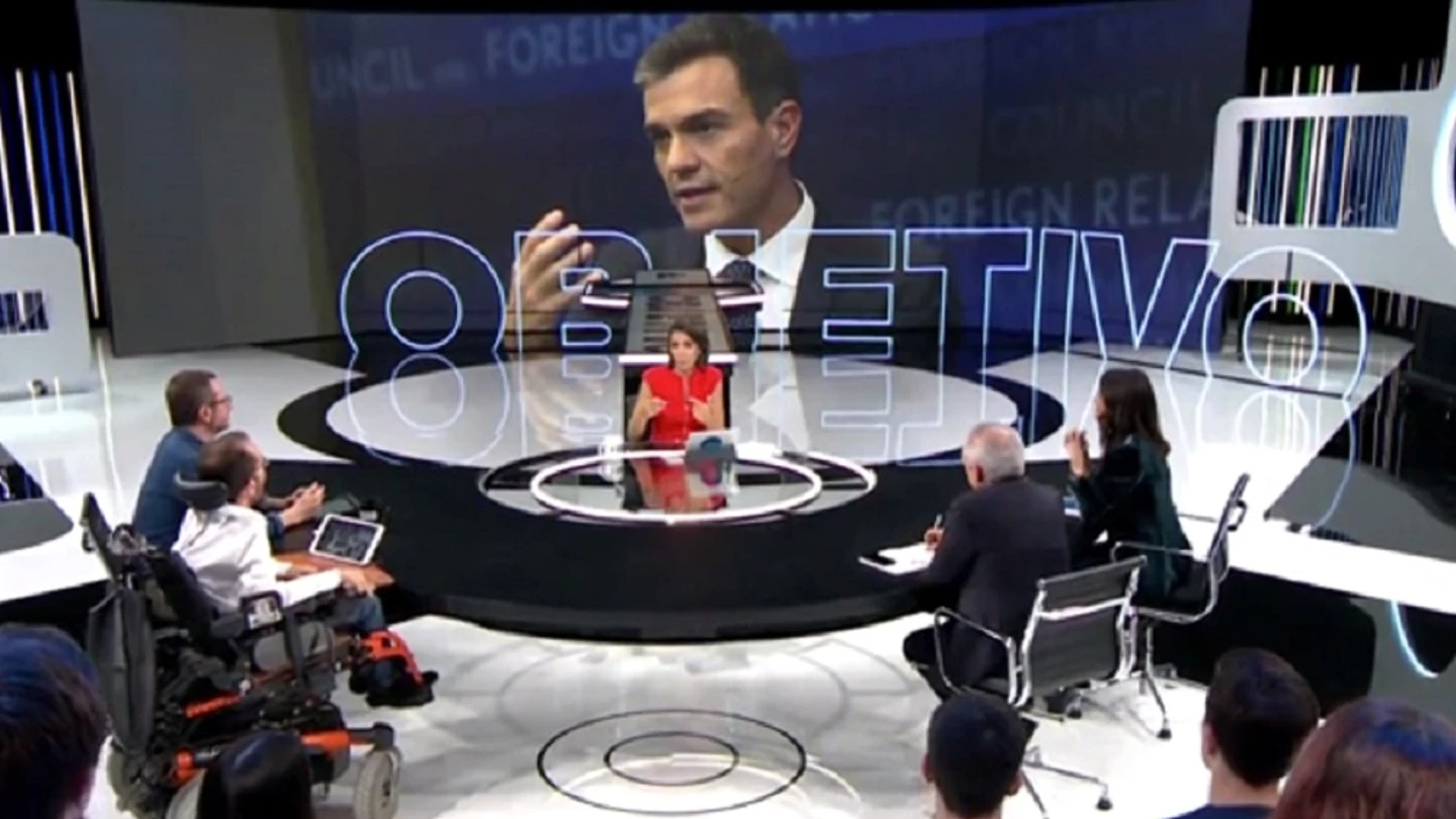 Imagen de un debate político en El Objetivo Imagen de un debate político en El Objetivo