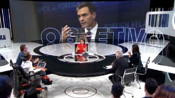 Imagen de un debate político en El Objetivo